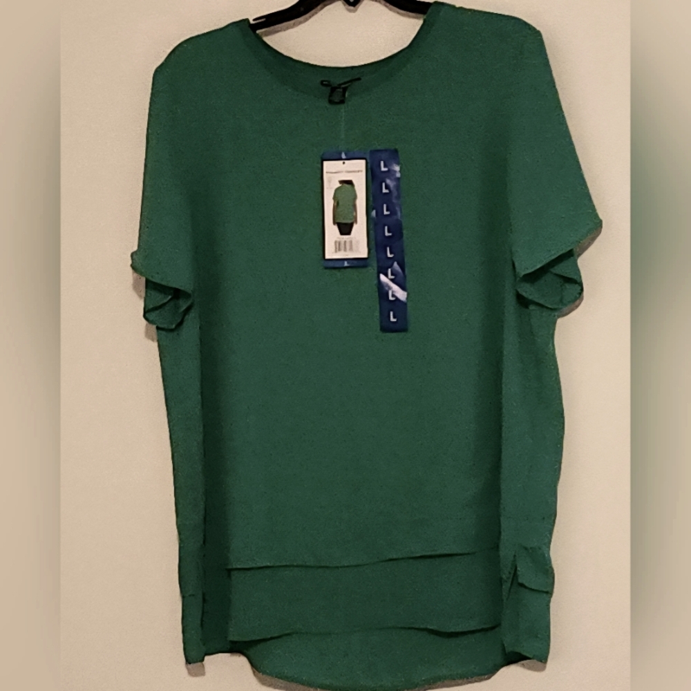 Hilary Radley Elegant Green Women's Top